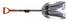 Snöskyffel / spannskovel 115 cm, aluminium - Spadar, grepar, högafflar - 6430032158471 - 1