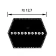 Sexkantig kilrem 12,7 x 215 cm - Remmar och tillbehör - 8716106099221 - 4