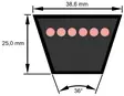 Kilrem E354 9000 mm - Remmar och tillbehör - 4014486044881 - 2
