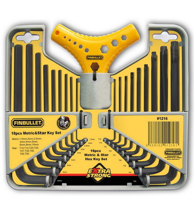 Finbullet Combi insexnyckelsats 18 delar - Insexnycklar - 6438152012161 - 1