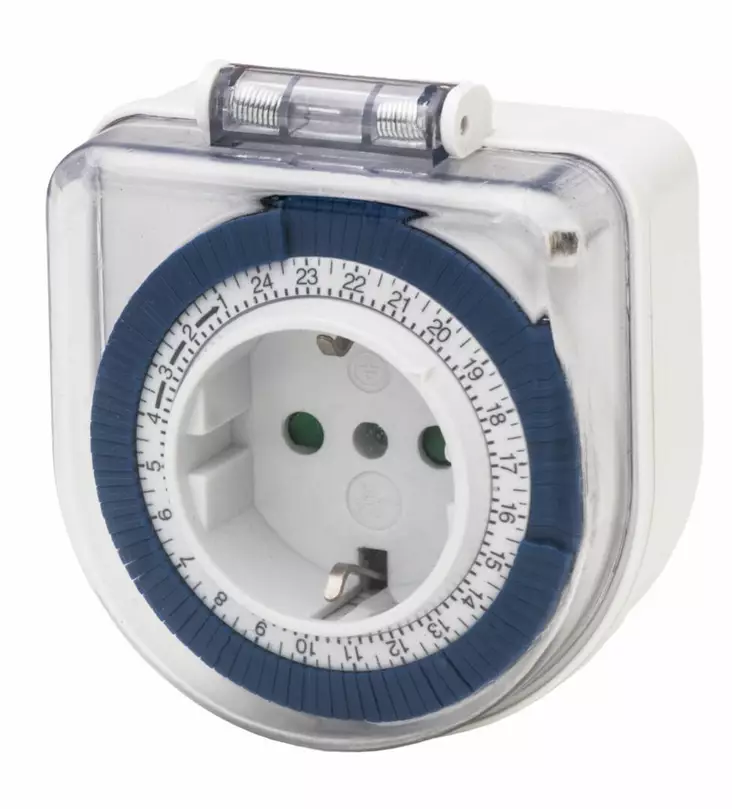 Timer 24 h lång kontakt IP44 - Tidsur, sensorer - 6435200256911 - 1