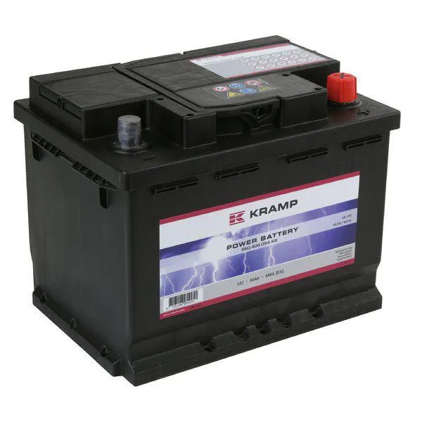Batteri Kramp 12V 60Ah 540A - Startbatterier - 8716106054251 - 1