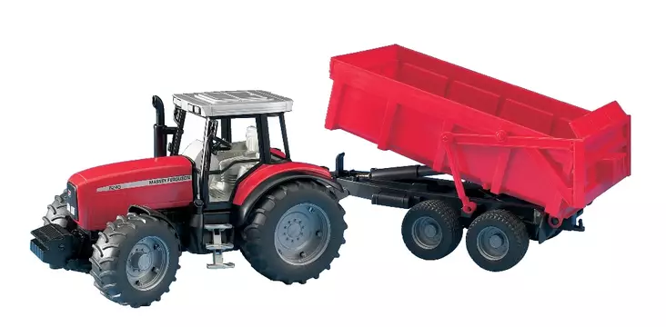 Bruder Massey Ferguson 7480 med tipptank - Bruder arbetsmaskinsleksaker - 8719493962741 - 1