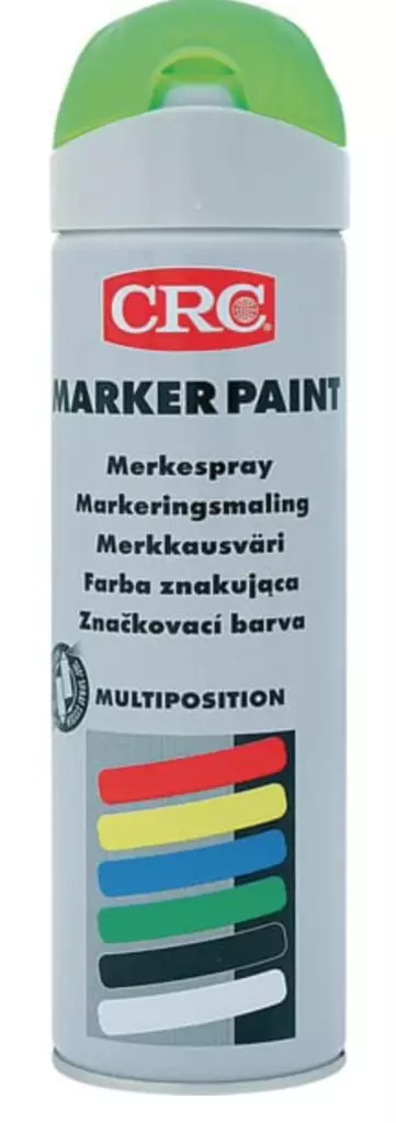 CRC markeringsspray 500 ml grön - Andra färger, lacker och oljor - 5412386031021 - 1