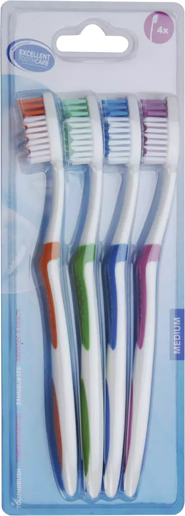 Tandborste 4 st/förpackning - Andra egenvårdsprodukter - 8711295884351 - 1