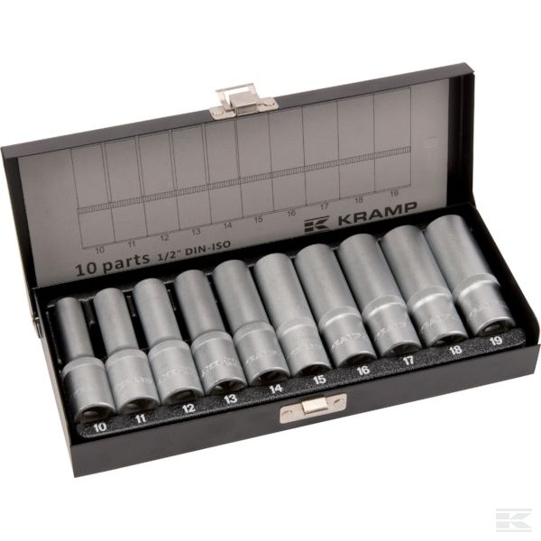 Hylsets 1/2"-10-19 mm 77mm - Hylsor och satsar - 8716106909681 - 1