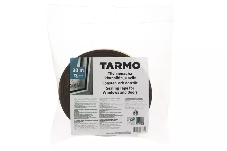 Fönstertätning P-profil brun 30m - Tejper - 6410412168351 - 1