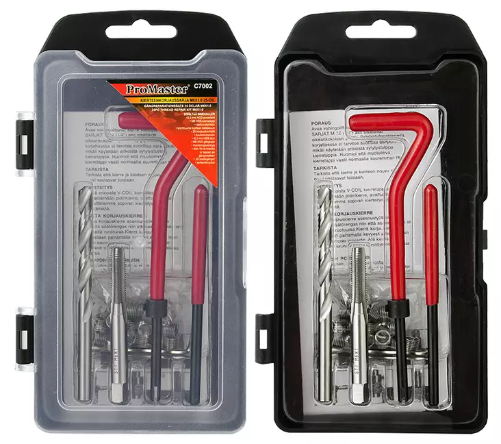Gängreparationssats M6 x 1,0 25-delar - Gängverktyg - 6420286870021 - 1