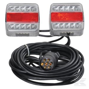 LED bakljussats 12 m kabel - Varselljus och fyrar - 8716106434701 - 1