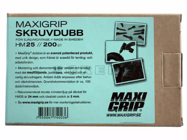 Maxi Grip karbidspik 25 mm 200 st - Andra traktortillbehör - 7350047740241 - 1