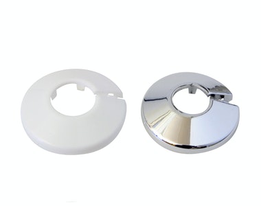 Täckskiva 22 mm 2 st krom. plast - Tätningsbrickor och tätningsmaterial - 6413820794921 - 1