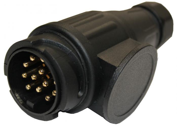 Släpvagns kontakt 13-polig - Släpvagnstillbehör - 6430074691721 - 1