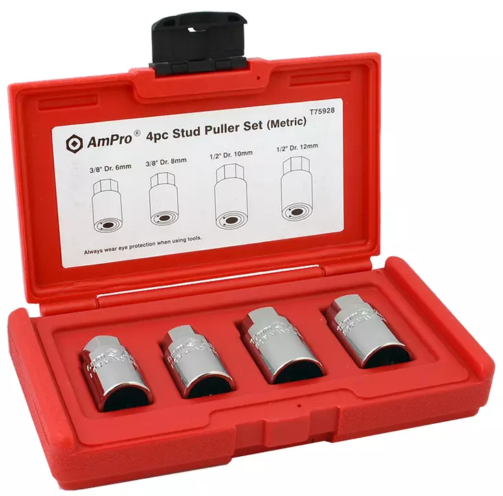 Utdragssats för pinnskruvar 4-delar - Hylsor och satsar - 795609759281 - 1