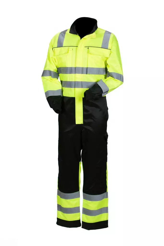 Priha Service overall med teflonbeläggning gul/svart - Sommararbetskläder - 6418326413901 - 1