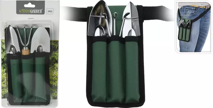 Trädgårdsverktygssats med midjeväska - Andra nödvändiga - 8719202138221 - 1