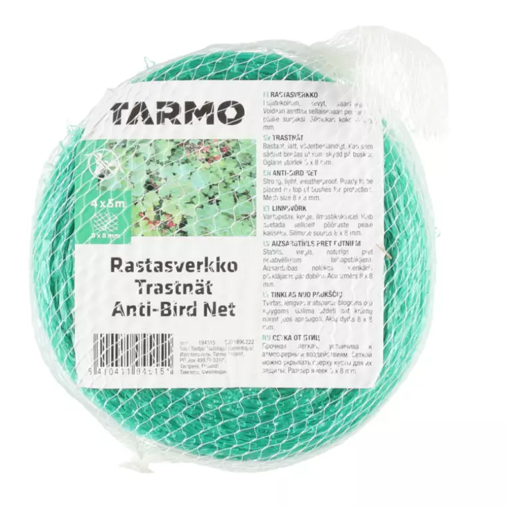 Tät rastnät 4x5 meter - Fågelskydd - 6410411945151 - 1