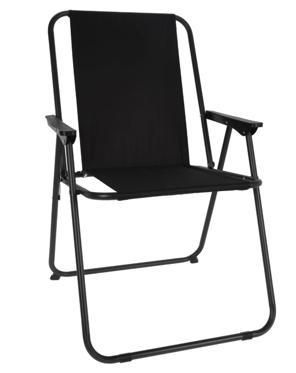 Campingstol med ryggstöd fällbar - Övriga friluftsprodukter - 8720573925341 - 1