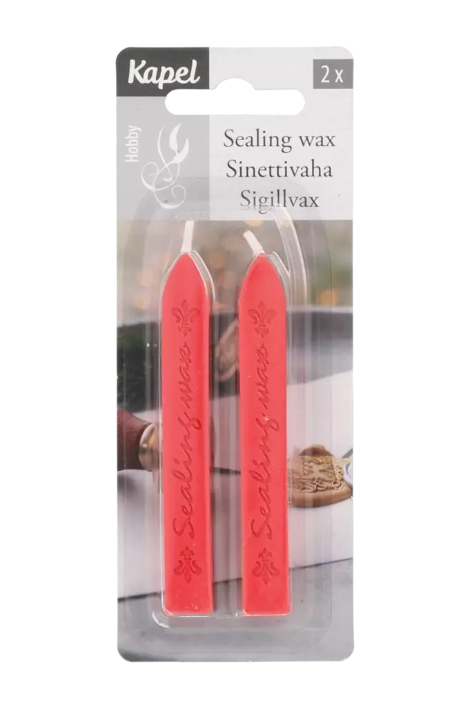 Sigillvax 2 st röd - Hobbyartiklar - 6410416223841 - 1