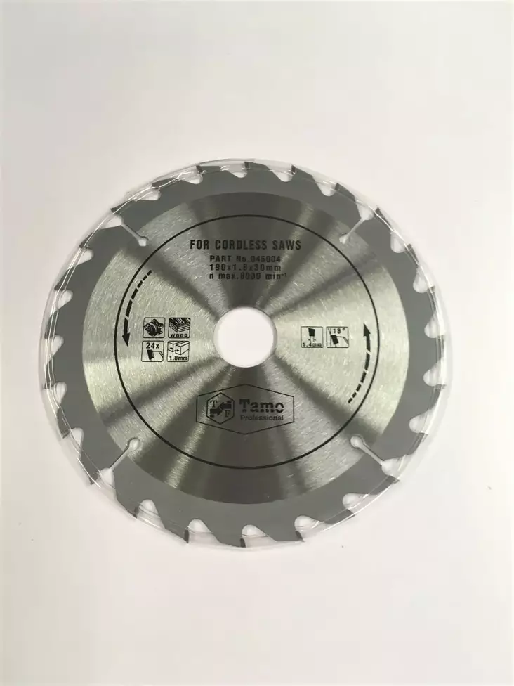 Tamo cirkelsågblad 190x1,8mmx24Tx30mm - Cirkelsågklingor och sågklingor - 6420613774831 - 1