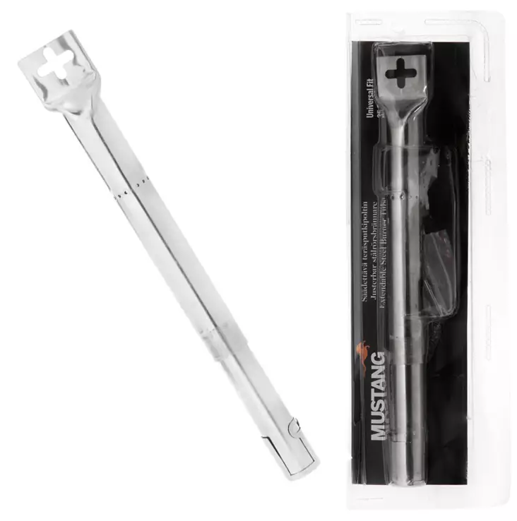 Justerbar teleskopisk stålrörbrännare - Grilltillbehör - 6410412924391 - 1