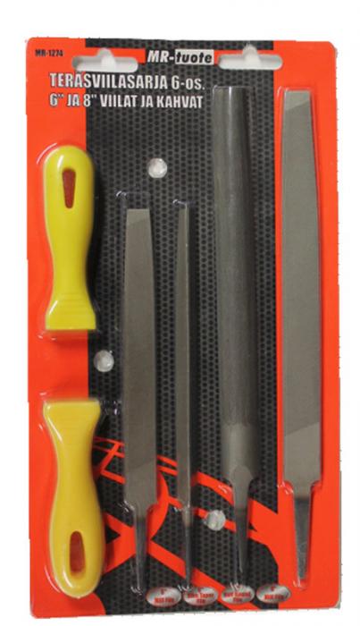 Stålfilset 6-delar - Slipmaterial - 6430032154251 - 1