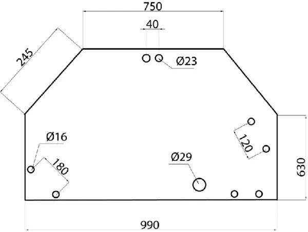Bakruta, övre (Fendt 816810050010) - Styrhytt och kaross - 3660980021111 - 1