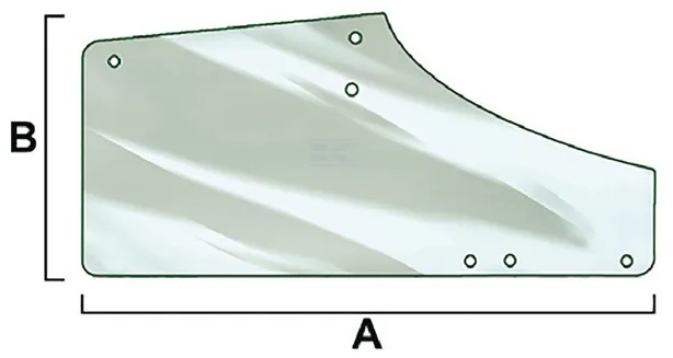 Dörrglas, höger (JD L169103, L213355 och L77648) - Hytt och karosseri - 5035776844881 - 1