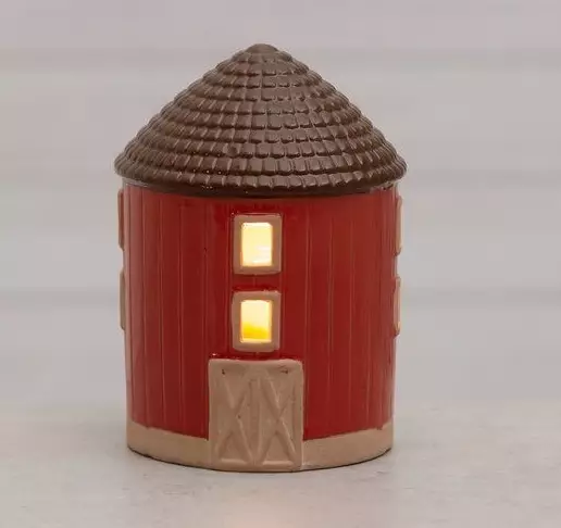Huslykta Viljasiilo 15 cm med LED-ljus - Stämningsbelysning - 6410416516851 - 1