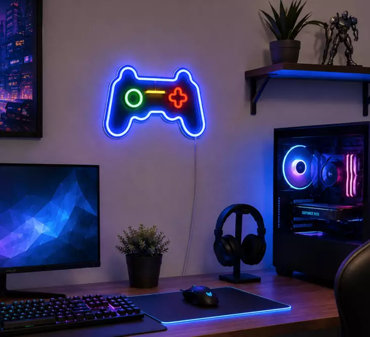 Neonljus USB "Game" SMD LED - Inomhusbelysning - 6418536034941 - 1