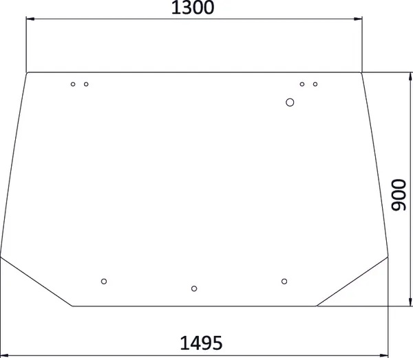 Bakfönster, övre (Ford 81865244) - Hytt och kaross - 8716106304271 - 1