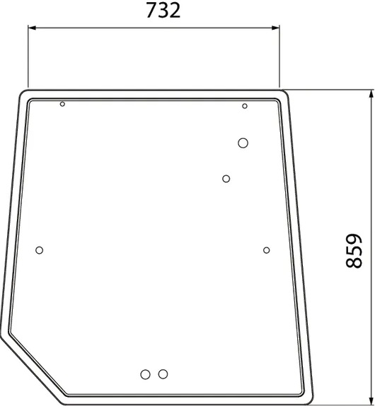 Bakfönster, övre (MF 3715438M1) - Hytt och kaross - 8716106798711 - 1
