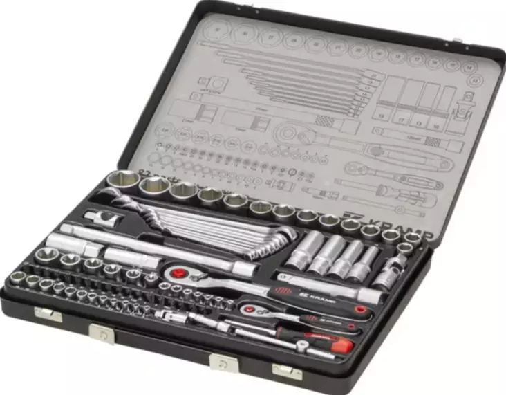 Hylssats 1/4" + 1/2" 82-delar - Hylsor och satsar - 8716106909711 - 1