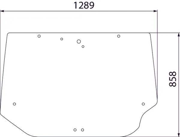 Bakruta, övre (Case IH 284947A2) - Hytt och kaross - 8719607117951 - 1
