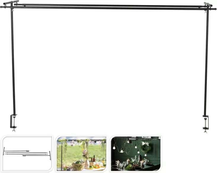 Dekorativ stång för bordet svart - Andra vackra saker - 8720573519571 - 1