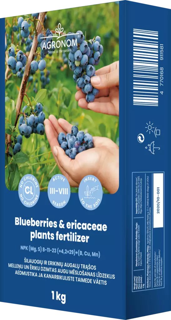 Agronom Blåbärsgödsel 1 kg - Jord och gödselmedel - 4770168911581 - 1
