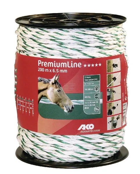 Stängselrep PremiumLine 6,5 mm - Stängselband och -trådar - 4018653032381 - 1