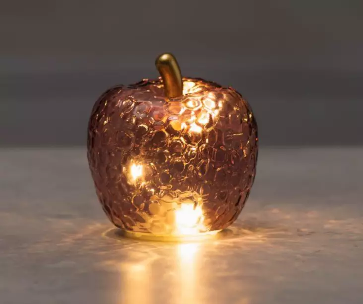 Finnlumor glasäpple med LED-belysning plommon - Stämningsbelysning - 6410416573861 - 1