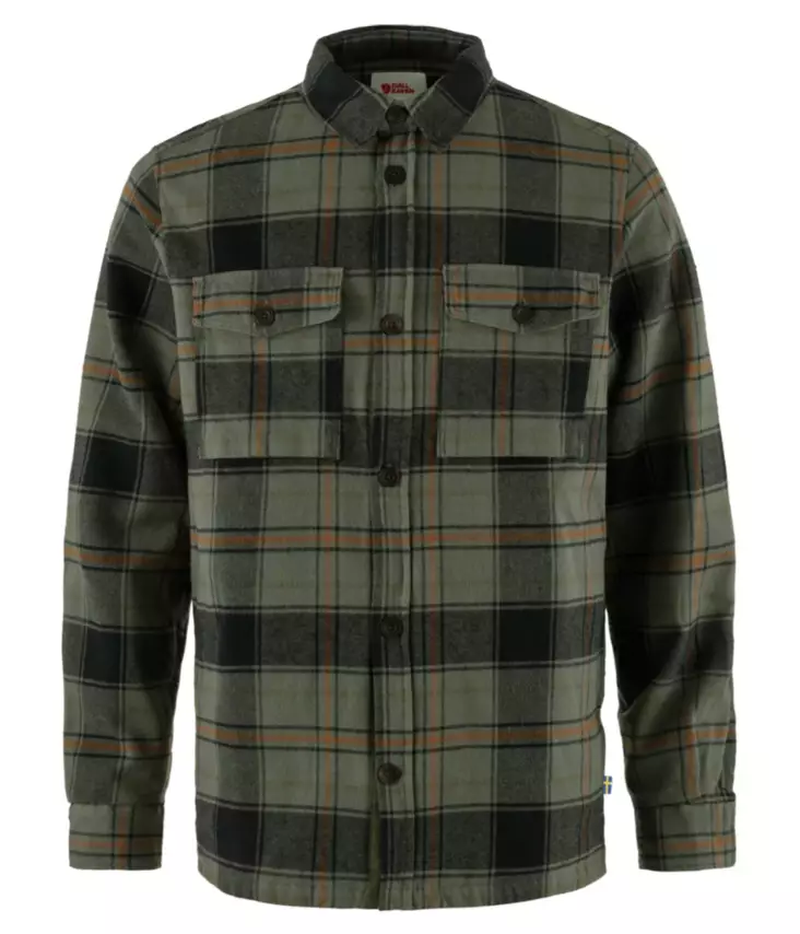 Fjällräven Övik Lite Vadderad Skjorta M Djup Skog - Svart - Friluftskläder - 7323450932251 - 1