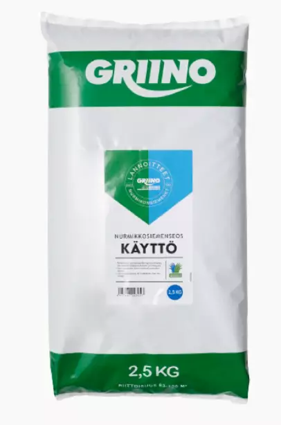 Griino Användningsgräs 2,5 kg - Frön och sättpotatisar. - 6417687000331 - 1