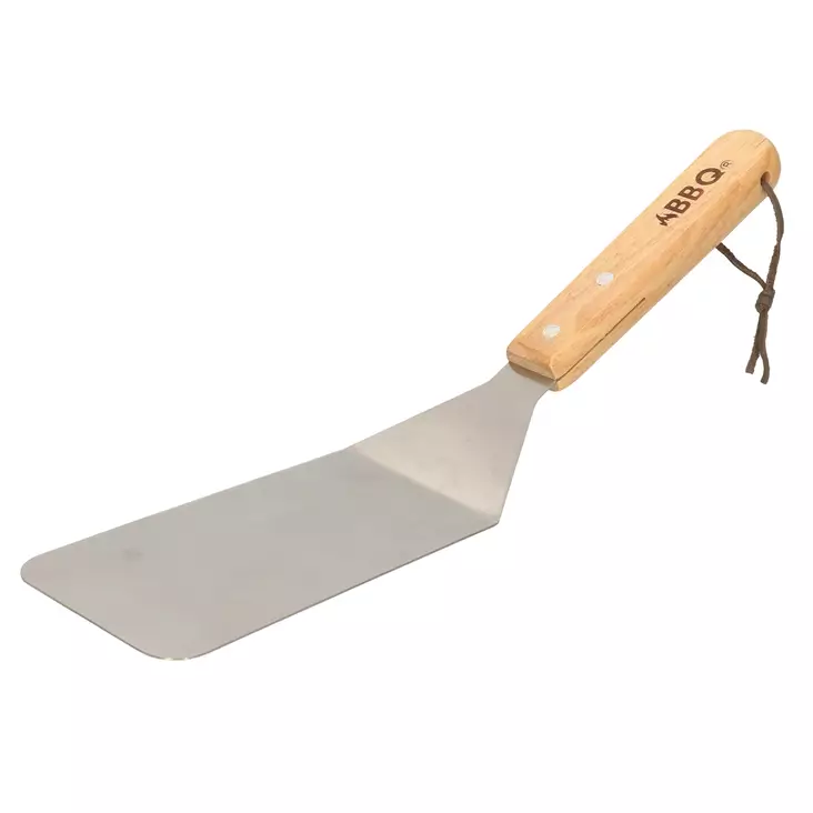 Grillspatel med trähandtag 34 cm - Grilltillbehör - 8720573486071 - 1