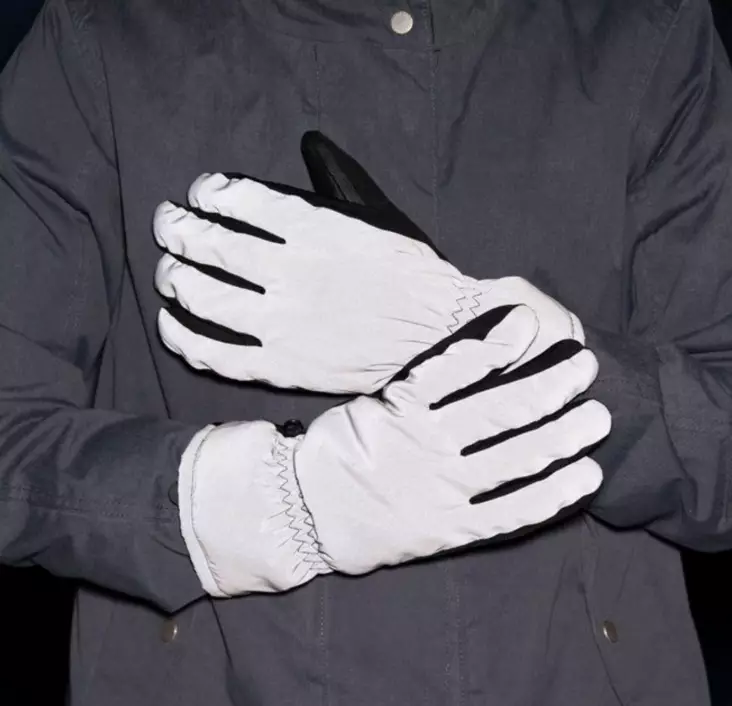 Reflexhandskar svarta barnstorlekar - Friluftskläder - 6410416306421 - 1