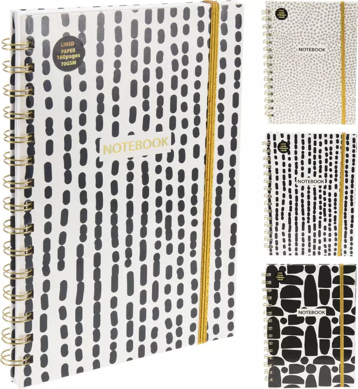Svart-vitt spiralblock A4 - Kontorsmaterial - 8720573971881 - 1
