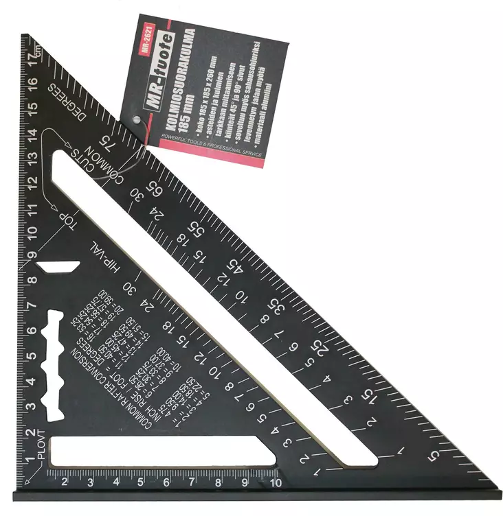 Trekantsfyrkant 185 mm - Andra mätinstrument - 6430074694371 - 1