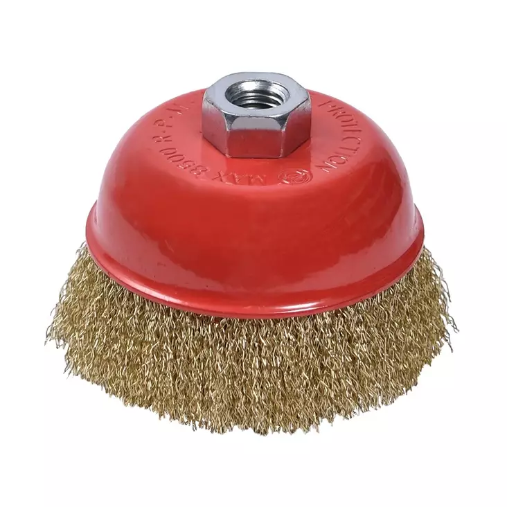 Kopphårborste mässing 100 mm M14 - Slipmaterial - 6438152012741 - 1