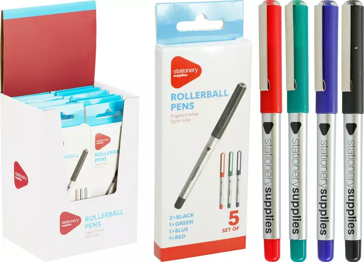 Kulspetspennor 5 st/förpackning - Kontorsmaterial - 8721037667241 - 1