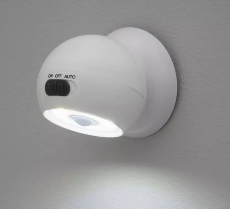 LED-dekorlampa med rörelsesensor vit - Inomhusbelysning - 6410416375861 - 1