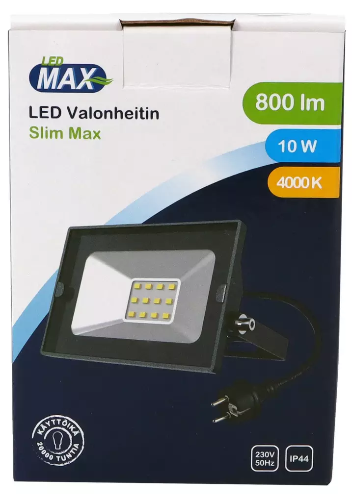 LED Max Strålkastare Slim Max LED 10W 800 - Arbetsplatsbelysning - 6418536016961 - 1
