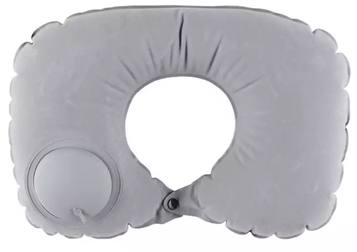 Nackkudde med pump grå - Biltillbehör - 6410416518671 - 1