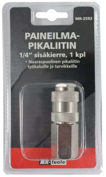 Trycklufts snabbkoppling 1/4" hona - Tryckluftskopplingar - 6430074694081 - 1