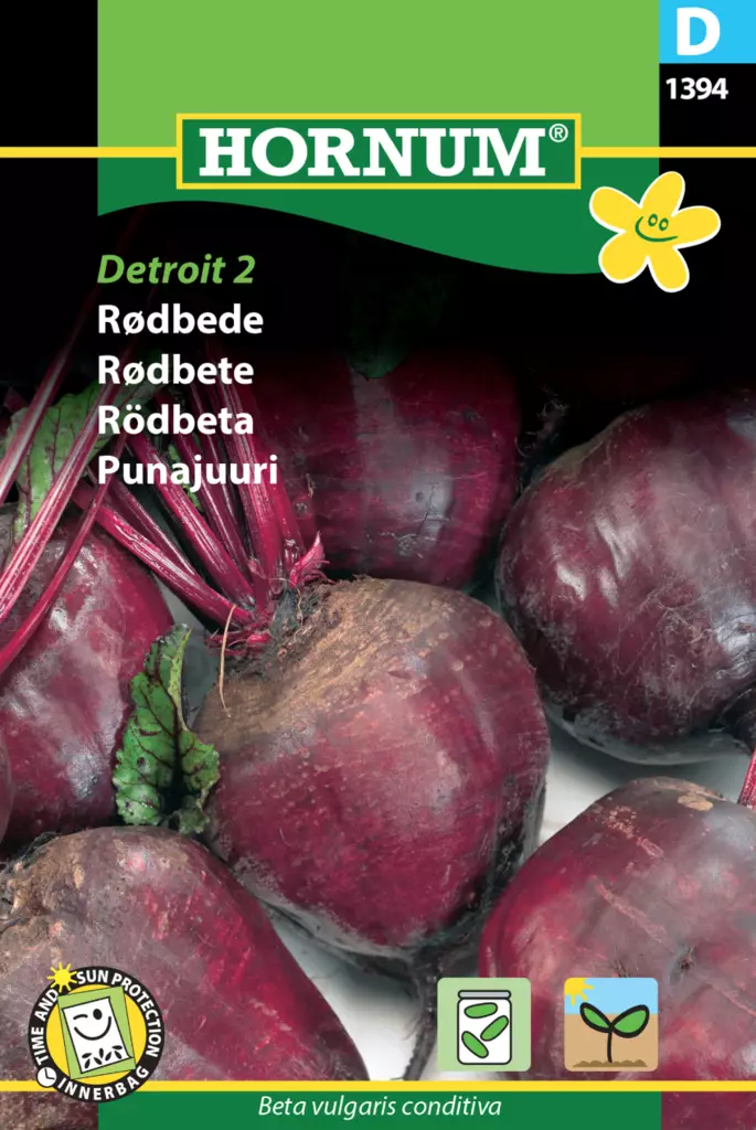 Rödbeta 'Detroit 2' - Frön och sättpotatisar. - 5708787013941 - 1